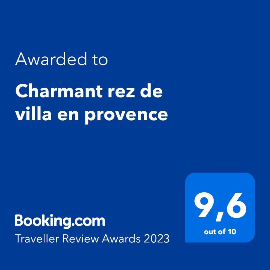 Charmant Rez De Villa En Provence Le Tignet Exterior foto